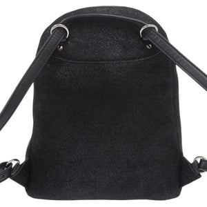 新品同様 ステラマッカートニー ファラベラ スタースタッズ ジップアラウンド ポリエステル ブラック リュック デイパック 黒 0386【中古】Stella McCartney