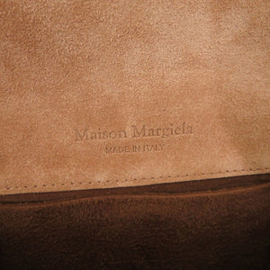 未使用品 メゾン マルジェラ スナッチ S56WF0156 レザー ピンク ショルダーバッグ 0388【中古】Maison Margiela