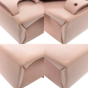 未使用品 メゾン マルジェラ スナッチ S56WF0156 レザー ピンク ショルダーバッグ 0388【中古】Maison Margiela