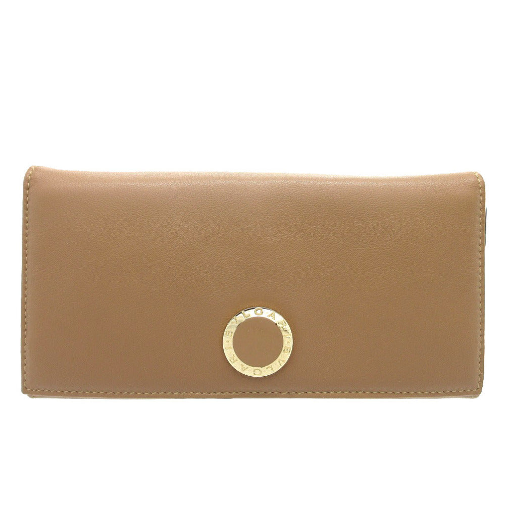 ブルガリ コローレ 長財布 レザー ブラウン 0391【中古】BVLGARI