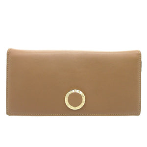 ブルガリ コローレ 長財布 レザー ブラウン 0391【中古】BVLGARI