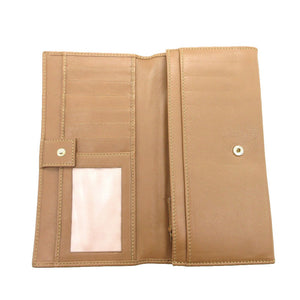 ブルガリ コローレ 長財布 レザー ブラウン 0391【中古】BVLGARI