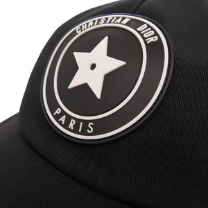 未使用 クリスチャンディオール ディープレイヤー 24BCP922E156 スターラバー キャップ ナイロン コットン ブラック 黒 0394【中古】Christian Dior