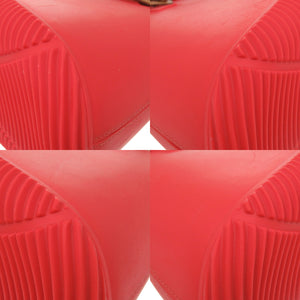 美品 メゾン マルジェラ 5AC S61WG0107 ラバー/レザー/キャンバス レッド トートバッグ 赤 0402【中古】Maison Margiela