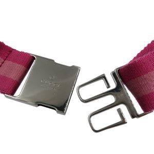 グッチ 28566 GGキャンバス ベージュ ピンク ボディバッグ ウエストバッグ 0422【中古】GUCCI