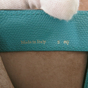 新品同様 ヴァレクストラ イジィデ ポシェット レザー ブルー ショルダーバッグ 青 0427【中古】Valextra