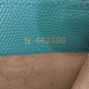 新品同様 ヴァレクストラ イジィデ ポシェット レザー ブルー ショルダーバッグ 青 0427【中古】Valextra