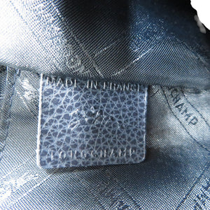 新品同様 ロンシャン ル フローネ 10156021 Y90 レザー ゴールド金具 ネイビー 2WAY ハンドバッグ ショルダーバッグ 0434【中古】LONGCHAMP