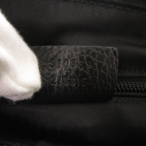 新品同様 グッチ GG 510339 ナイロン ブラック ショルダーバッグ 黒 0435【中古】GUCCI