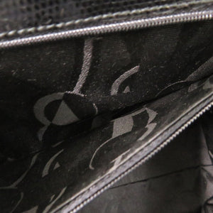 美品 サルヴァトーレフェラガモ 2WAY ヴァラリボン BA214178 リザード型押しレザー ブラック ハンドバッグ 黒 0450【中古】Salvatore Ferragamo