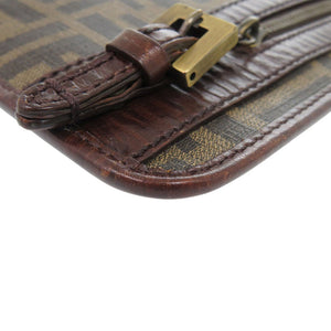 美品 フェンディ ズッカ柄 ヴィンテージ サコッシュ PVC/レザー ブラウン ショルダーバッグ 0463【中古】FENDI