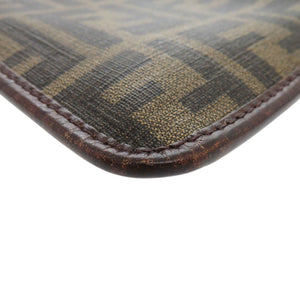 美品 フェンディ ズッカ柄 ヴィンテージ サコッシュ PVC/レザー ブラウン ショルダーバッグ 0463【中古】FENDI