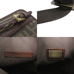 美品 フェンディ ズッカ柄 ヴィンテージ サコッシュ PVC/レザー ブラウン ショルダーバッグ 0463【中古】FENDI