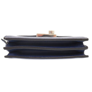 美品 プラダ サフィアーノ ブルー 2WAY ハンドバッグ ミニ ショルダーバッグ 青 0464【中古】PRADA