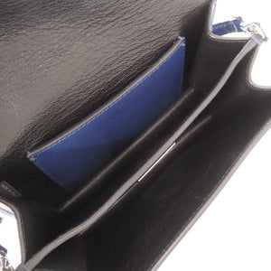 美品 プラダ サフィアーノ ブルー 2WAY ハンドバッグ ミニ ショルダーバッグ 青 0464【中古】PRADA