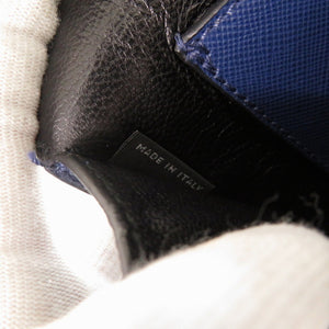 美品 プラダ サフィアーノ ブルー 2WAY ハンドバッグ ミニ ショルダーバッグ 青 0464【中古】PRADA