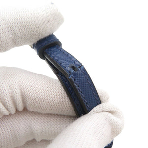 美品 プラダ サフィアーノ ブルー 2WAY ハンドバッグ ミニ ショルダーバッグ 青 0464【中古】PRADA