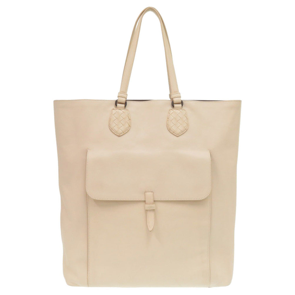 ボッテガヴェネタ イントレチャート レザー ライトピンク トートバッグ 0466【中古】BOTTEGAVENETA