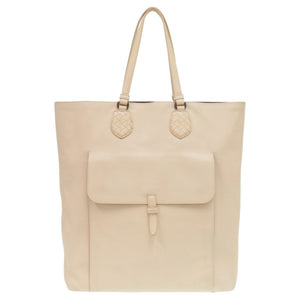 ボッテガヴェネタ イントレチャート レザー ライトピンク トートバッグ 0466【中古】BOTTEGAVENETA