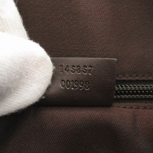 美品 グッチ 145857 GGキャンバス ブラウン ショルダーバッグ 茶 0470【中古】GUCCI