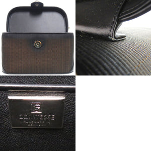 コンテス ホースヘアー ブラウン ハンドバッグ 茶 0481【中古】COMTESSE