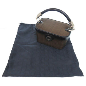 コンテス ホースヘアー ブラウン ハンドバッグ 茶 0481【中古】COMTESSE