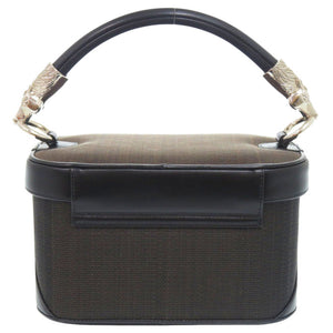 コンテス ホースヘアー ブラウン ハンドバッグ 茶 0481【中古】COMTESSE