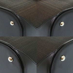 コンテス ホースヘアー ブラウン ハンドバッグ 茶 0481【中古】COMTESSE