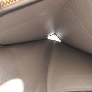 新品同様 クロエ アルファベット ミニ コンパクトウォレット CHC22WP レザー グレー 2つ折り財布 財布 0483【中古】Chloe