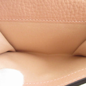 新品同様 クロエ アルファベット ミニ コンパクトウォレット CHC17UP レザー ピンク 3つ折り財布 財布 0484【中古】Chloe