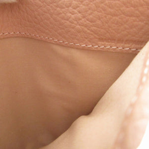 新品同様 クロエ アルファベット ミニ コンパクトウォレット CHC17UP レザー ピンク 3つ折り財布 財布 0484【中古】Chloe