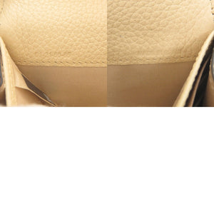 美品 クロエ レザー ベージュ 長財布 0485【中古】Chloe