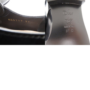 未使用品 クリスチャンディオール レースアップ ドレスシューズ 外羽根 MD0719 レザーシューズ レザー ブラック 0488【中古】Christian Dior