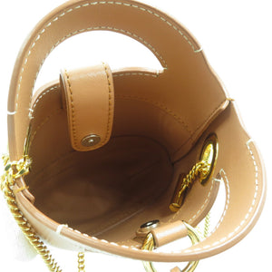 未使用 クロエ ウォールデン フォンポーチ CHC20AP330C6126B フリンジ レザー ゴールド金具 ブラウン スマホショルダー 0490【中古】Chloe