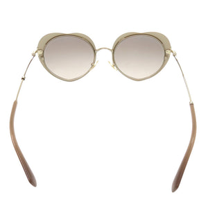 美品 ミュウミュウ ハート SMU54R プラスチック ステンレススチール ピンク サングラス 0494【中古】MIUMIU