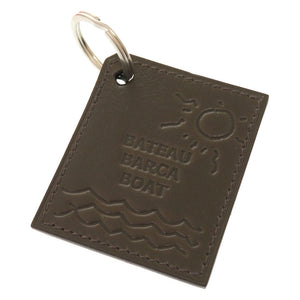 新品同様 エルメス BATEAU BARCA BOAT ボックスカーフ カーキ キーホルダー バッグチャーム 0495 【中古】 HERMES
