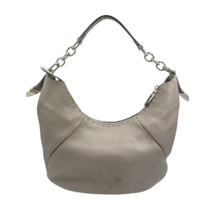 フェンディ セレリア 8BR618 レザー シルバー金具 シルバー ショルダーバッグ 0498【中古】FENDI