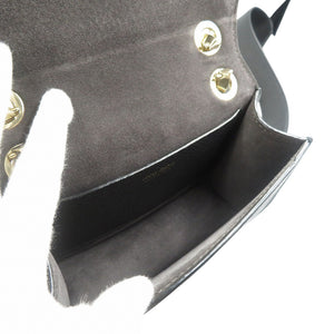 新品同様 ジミーチュウ ヴァレンヌ レザー ゴールド金具 ブラック 黒 ショルダーバッグ 0499【中古】JIMMY CHOO