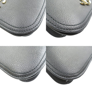 新品同様 ジミーチュウ ヴァレンヌ レザー ゴールド金具 ブラック 黒 ショルダーバッグ 0499【中古】JIMMY CHOO