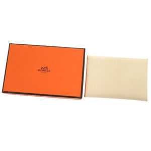 美品 エルメス カルヴィデュオ ヴェルソ ナタ ジョーヌプッサン ヴォーエプソン Z刻印(2021年製) カードケース 0505【中古】HERMES