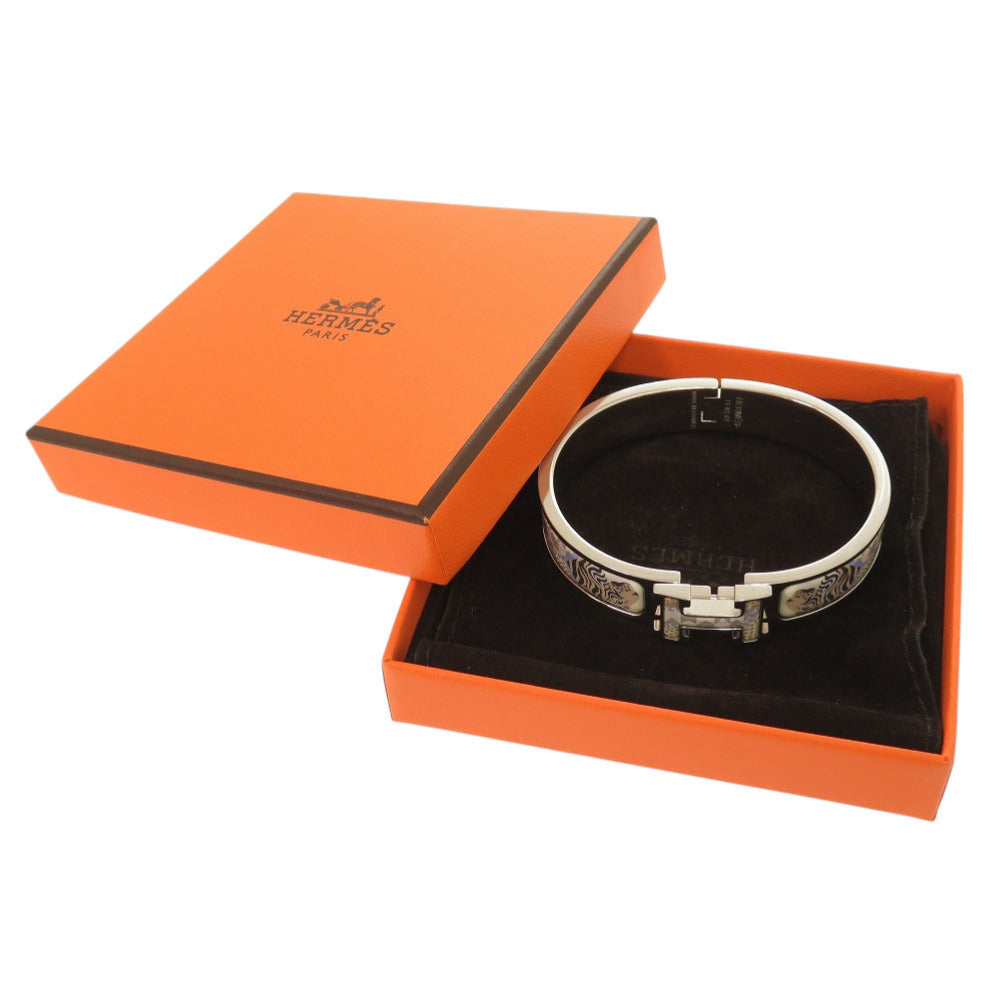 新品同様 エルメス クリックH ランタン バルーン ラウンデル バングル メタル アイボリー シルバー 0506 【中古】 HERMES