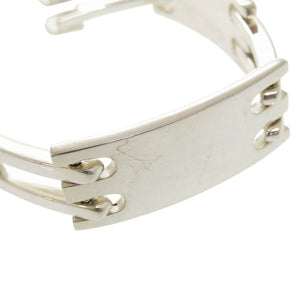 グッチ ロゴ プレート シルバー925 ブレスレット 0516【中古】GUCCI