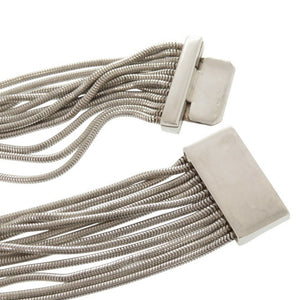 グッチ ヴィンテージ 12連 スネークチェーン シルバー925 ブレスレット 0521【中古】GUCCI