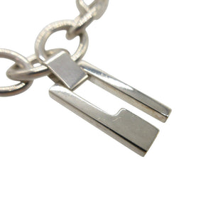 美品 グッチ 5チャーム バンブー Gロゴ ドッグタグ アイコンチャーム ブレスレット シルバー925 シルバー 0524【中古】GUCCI