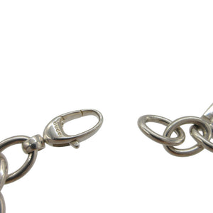 美品 グッチ 5チャーム バンブー Gロゴ ドッグタグ アイコンチャーム ブレスレット シルバー925 シルバー 0524【中古】GUCCI