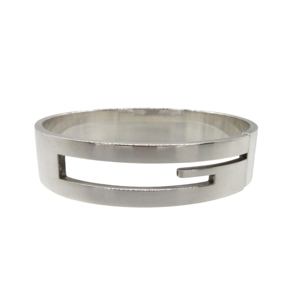 美品 グッチ Gロゴ カットアウトG バングル シルバー925 シルバー 0527【中古】GUCCI
