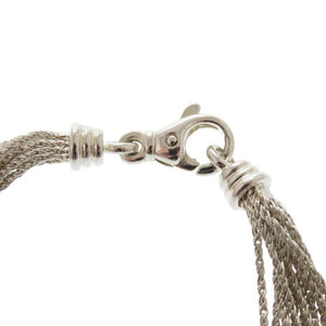 美品 ティファニー ヴィンテージ マルチストランド シルバー925 K18YG ラピスラズリ ネックレス 0535【中古】TIFFANY&Co.