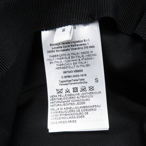 美品 ボッテガヴェネタ イントレチャート レザー ポリエステル コットン ブルー系 バケットハット 帽子 0550【中古】BOTTEGAVENETA メンズ