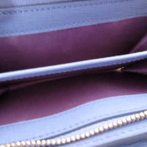 新品同様 グッチ レザー 772640 パープル 紫 2つ折り財布 財布 0558【中古】GUCCI