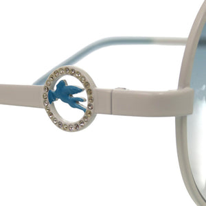 新品同様 エトロ サングラス ペガサス 装飾 SE9604S メタル ブルー 0562【中古】ETRO